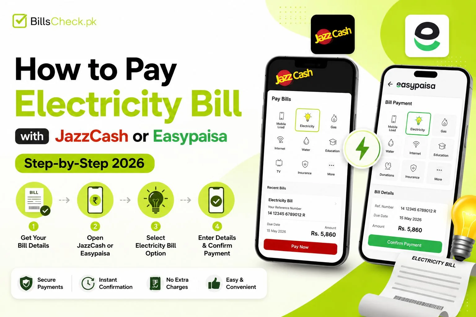 How to Pay Electricity Bill with JazzCash or Easypaisa (Step-by-Step 2026)
