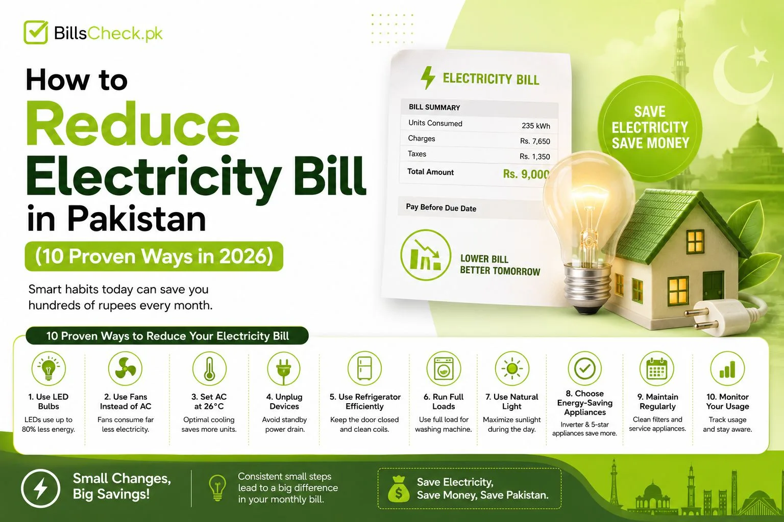 How to Reduce Electricity Bill in Pakistan (10 Proven Ways in 2026)
